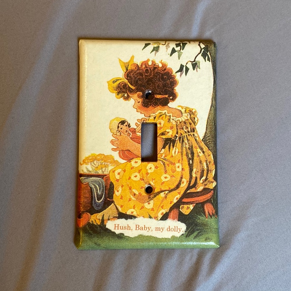 Art print Light switch cover